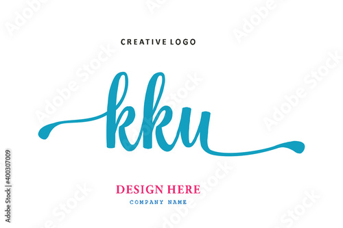 KKU lettering logo is simple, easy to understand and authoritative