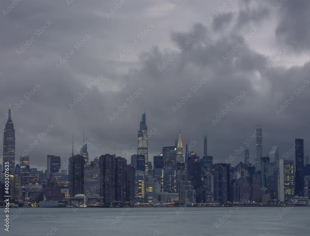 Midtown Manhattan with a night to day time lapse Midtown Manhattan with a night to day time lapse