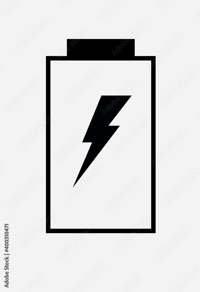 Electric battery and icon. Vector illustration Electric battery and icon. Vector illustration