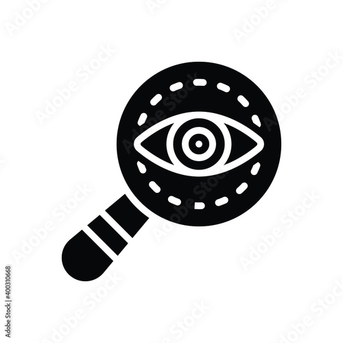 Black solid icon for mystery
