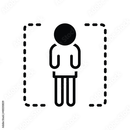 Black solid icon for single
