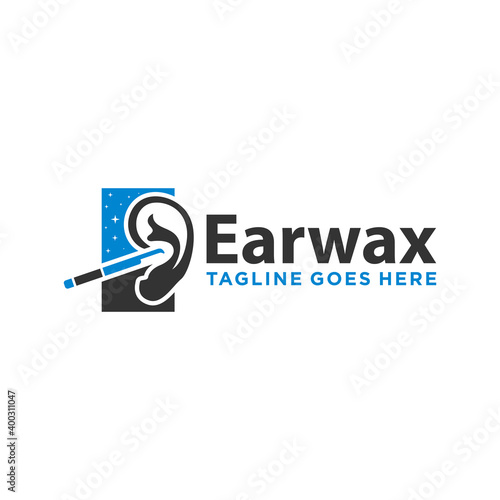 modern logo design ear cleaner