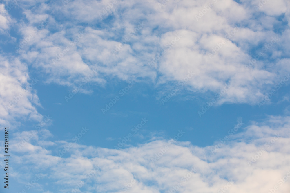 White clouds on the blue sky for background. White clouds on the blue sky for background.