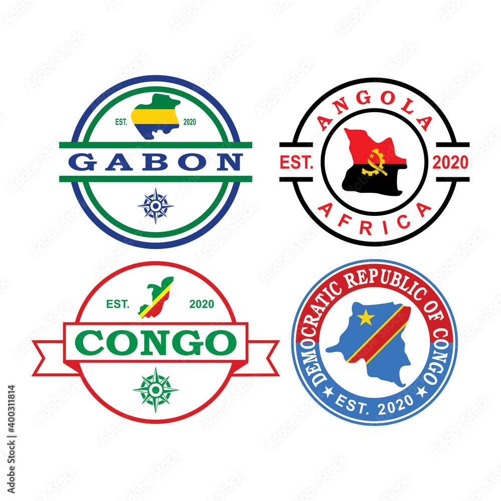 Africa Map Vector , Country Logo Africa Map Vector , Country Logo