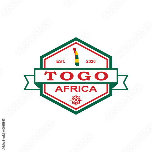 togo map vector , country logo