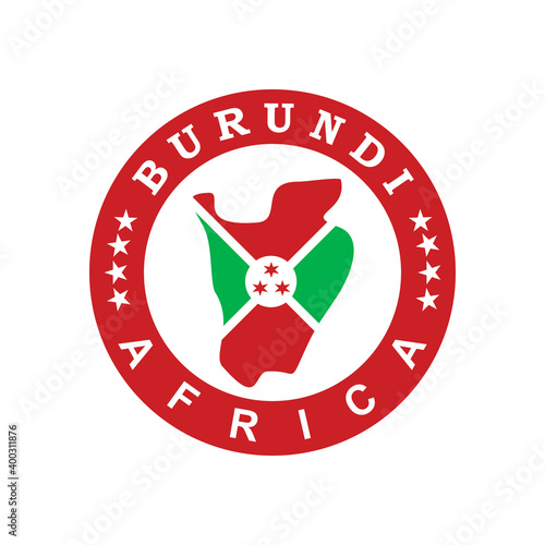 burundi map vector , country logo