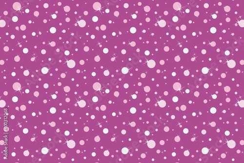 polka dots on purple background