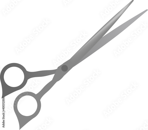 シンプルな美容師の髪切バサミのイラスト