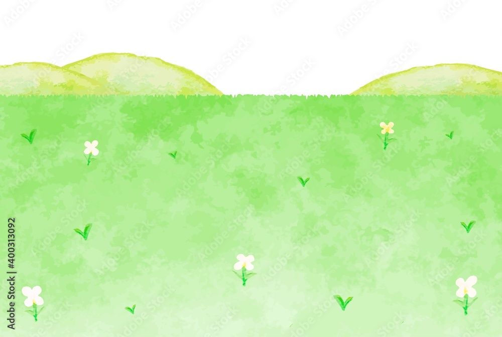 穏やかな野原と山の風景イラスト Stock Illustration Adobe Stock 穏やかな野原と山の風景イラスト Stock Illustration Adobe Stock