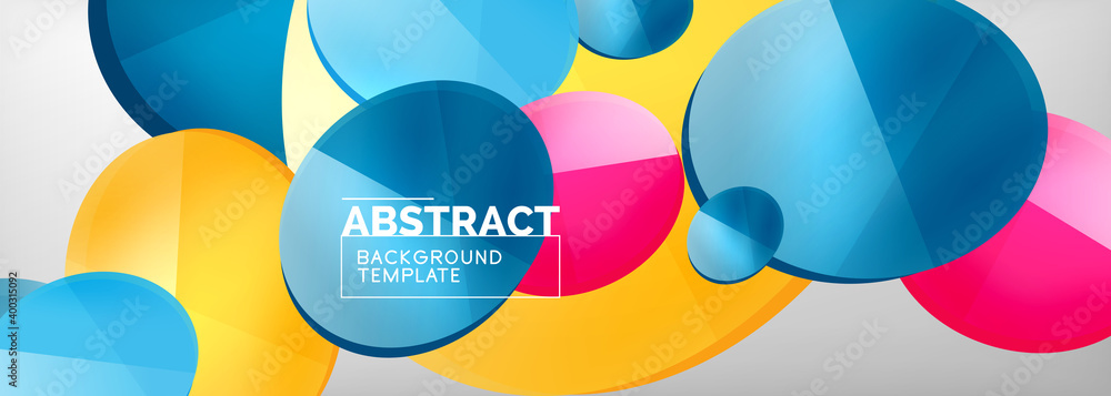 Abstract glossy round shapes vector background. Vector futuristic illustration for covers, banners, flyers and posters and other Abstract glossy round shapes vector background. Vector futuristic illustration for covers, banners, flyers and posters and other