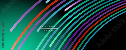 Abstract colorful lines vector background. Internet, big data and technology connections concept, abstract template