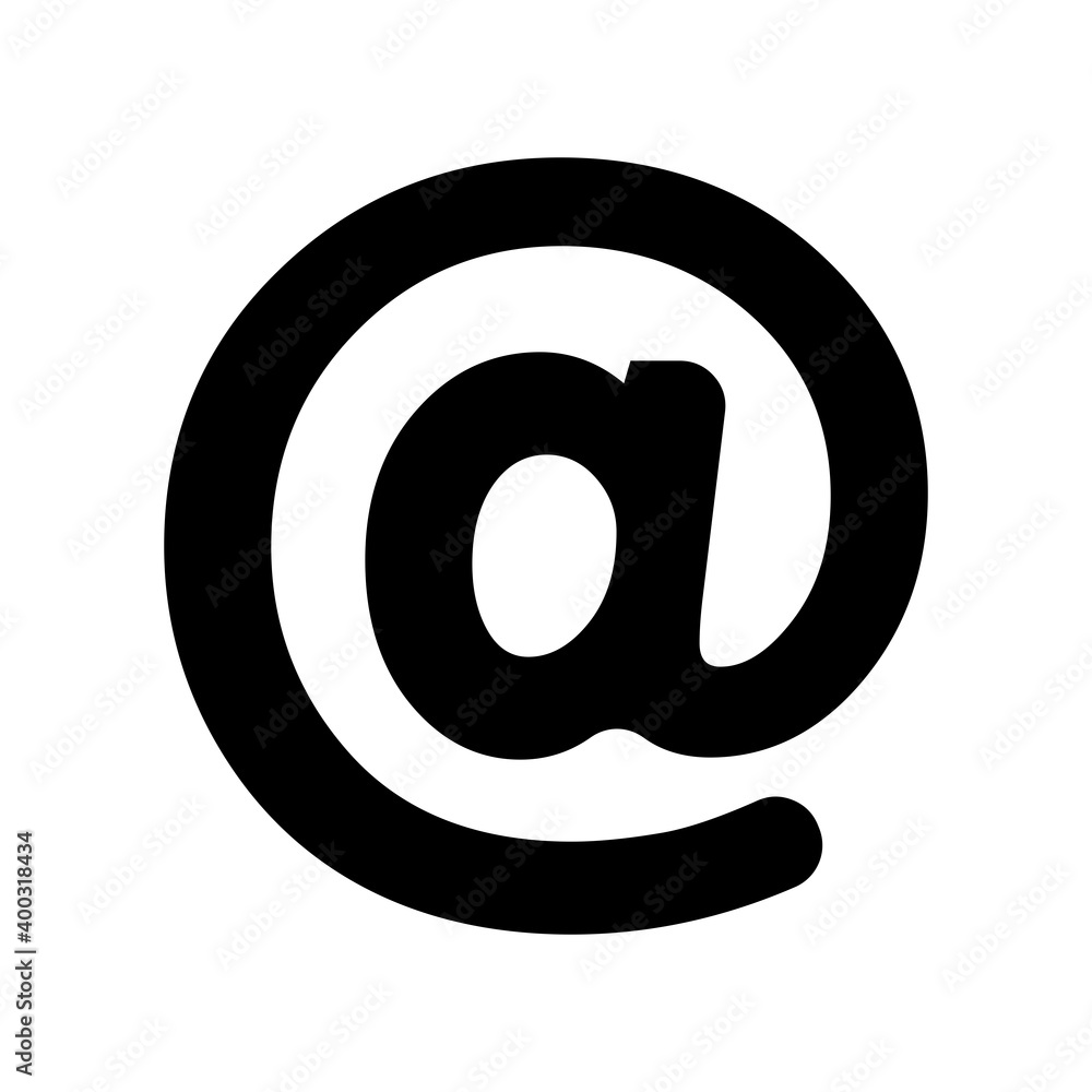 Fototapeta premium email address icon