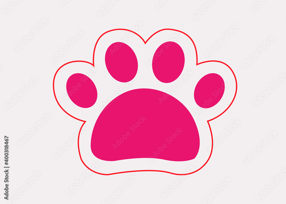 Dog paw. Vector illustration Dog paw. Vector illustration