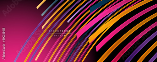 Abstract colorful lines vector background. Internet, big data and technology connections concept, abstract template