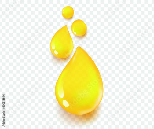 oil drop, yellow droplets, olive oil
