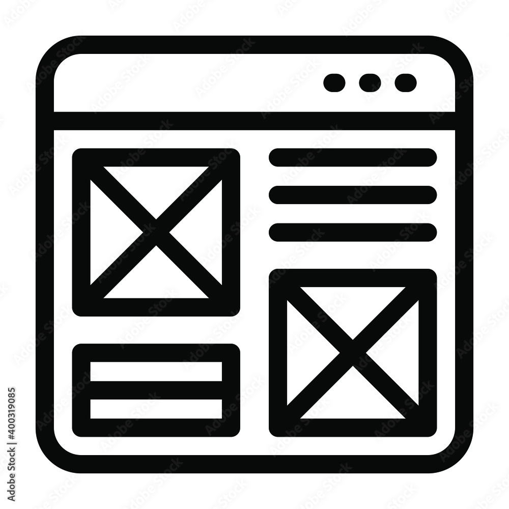 Icon of website template in modern solid style
Icon of website template in modern solid style