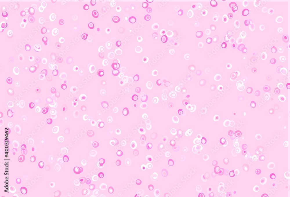 Light Pink vector backdrop with dots.
