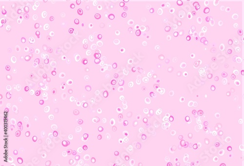 Light Pink vector backdrop with dots.