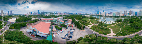 Environment of Bailuzhou Park, Xiamen City, Fujian Province, China