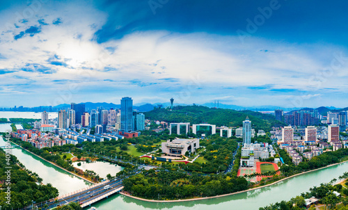 Environment of Bailuzhou Park  Xiamen City  Fujian Province  China