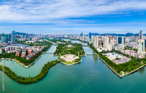 Environment of Bailuzhou Park, Xiamen City, Fujian Province, China