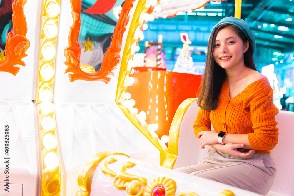 custom made wallpaper toronto digitalHappy young asian woman taking a selfie photo near christmas tree at home celebrating New Year. Female teen happy smiling celebrate xmas winter holidays .Blogger asian girl live social media.