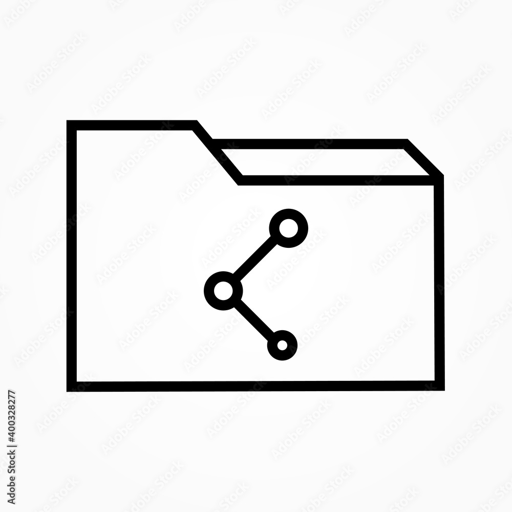 share folder sign icon share folder sign icon