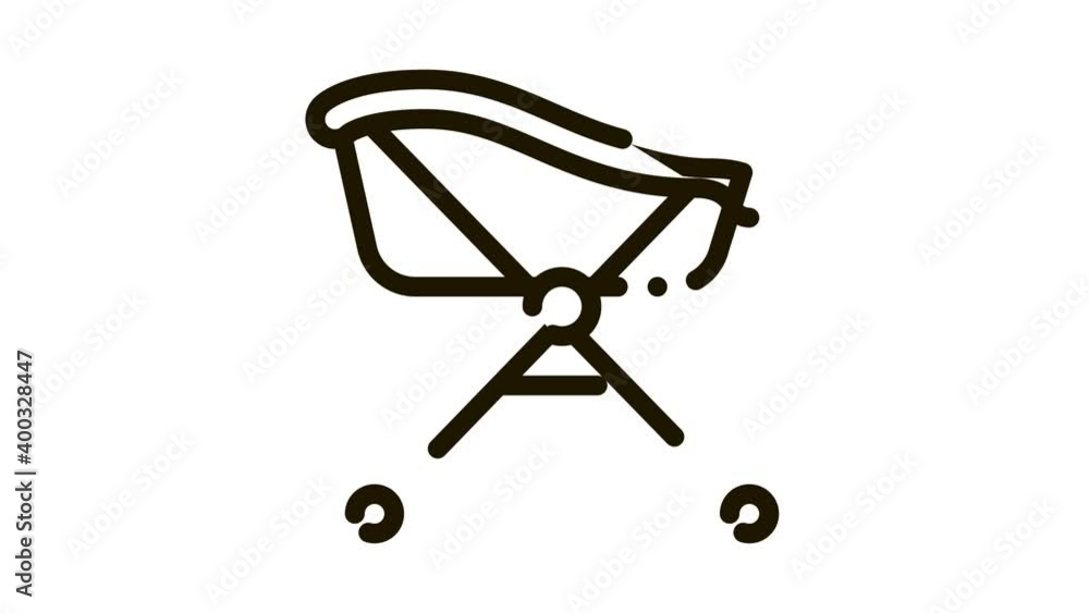 bath on wheels Icon Animation. black bath on wheels animated icon on white background bath on wheels Icon Animation. black bath on wheels animated icon on white background