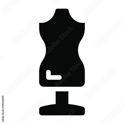 
Mannequin glyph icon customized 
