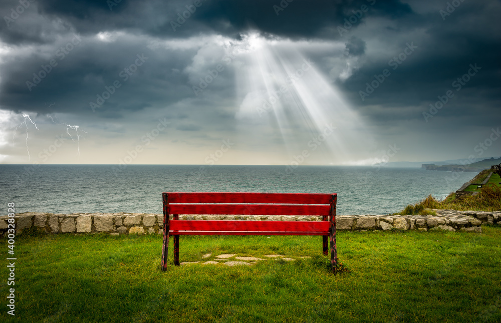 Privileged place to contemplate the sea.Asturias.