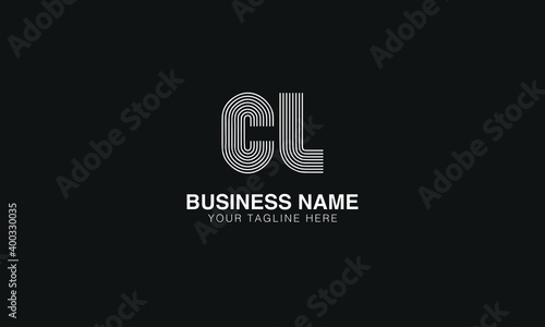 CL C L initial based modern minimal creative logo vector template image. line art fingerprint  logo