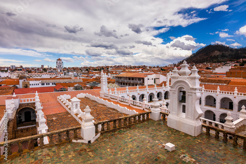 View of San Felipe Neri church in Sucre, Bolivia. photo