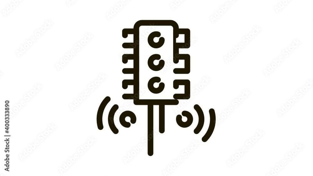 smart city traffic lights Icon Animation. black smart city traffic lights animated icon on white background smart city traffic lights Icon Animation. black smart city traffic lights animated icon on white background