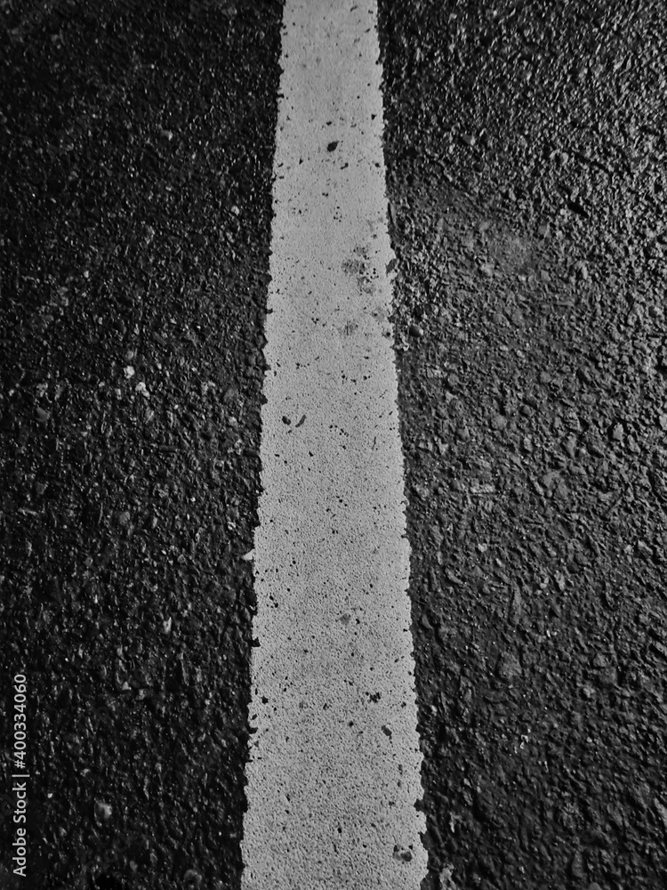 Fototapeta premium white line marking on asphalt