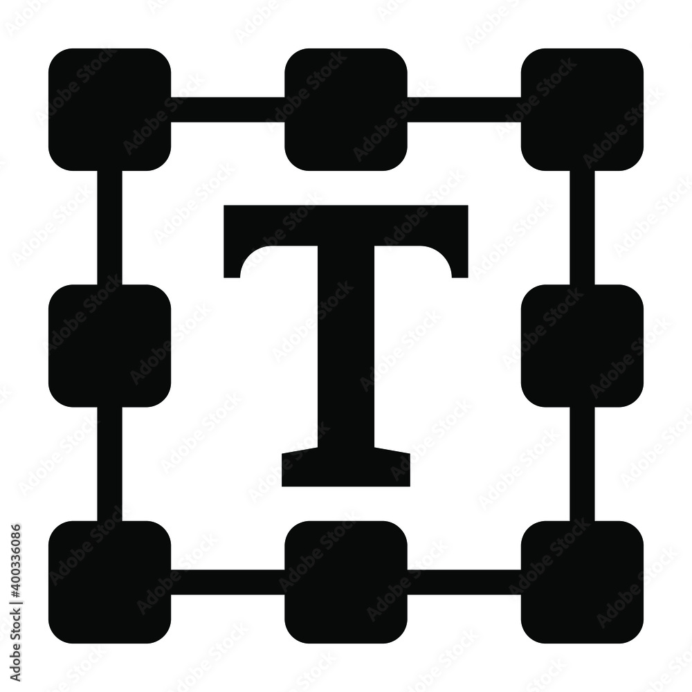 Typography in editable glyph icon
Typography in editable glyph icon