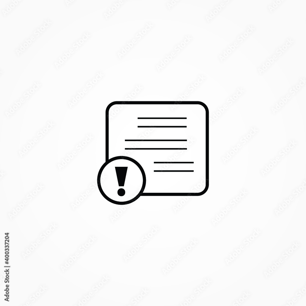 warning chat icon warning chat icon