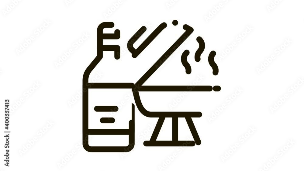 flame liquid for bbq Icon Animation. black flame liquid for bbq animated icon on white background flame liquid for bbq Icon Animation. black flame liquid for bbq animated icon on white background