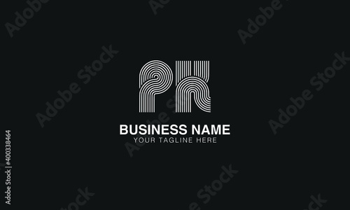 PK P K initial based abstract modern minimal creative logo vector template image. line art fingerprint  logo
