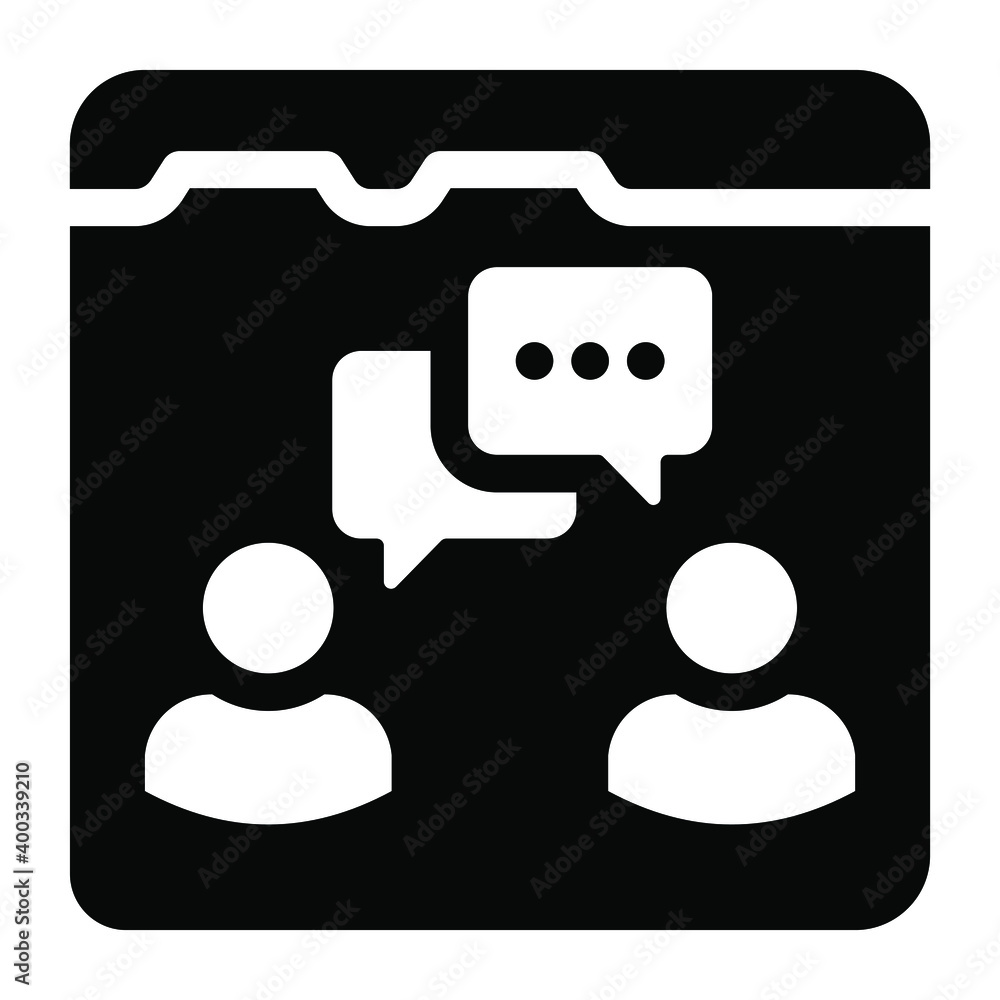 A trendy vector of website chat, speech bubbles, webpage
A trendy vector of website chat, speech bubbles, webpage