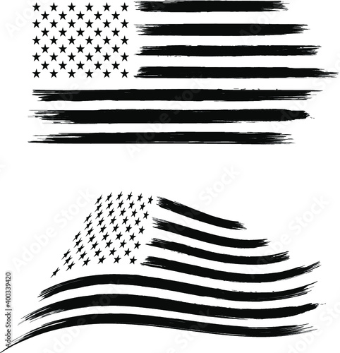 Distressed American Flag	