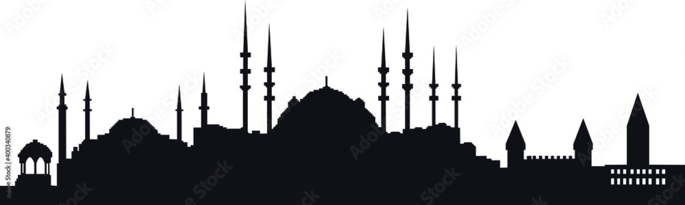 illustration of a Hagia Safia mosque
