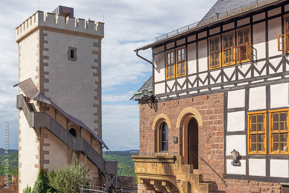 The southern tower of the Wartburg, seen from the second courtyard