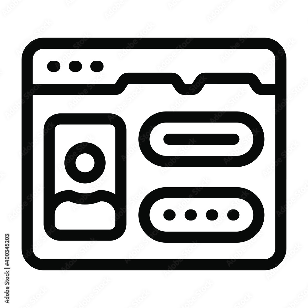 Icon of user web login solid editable design
Icon of user web login solid editable design