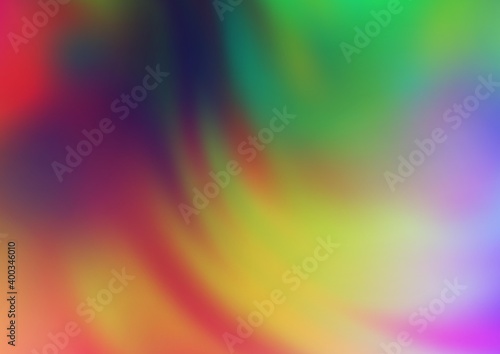 Light Multicolor, Rainbow vector blurred bright background.