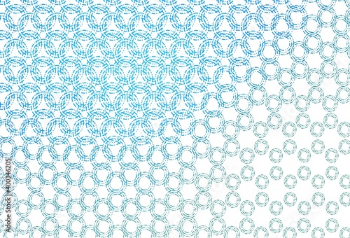 Light blue, green vector cover with spots.