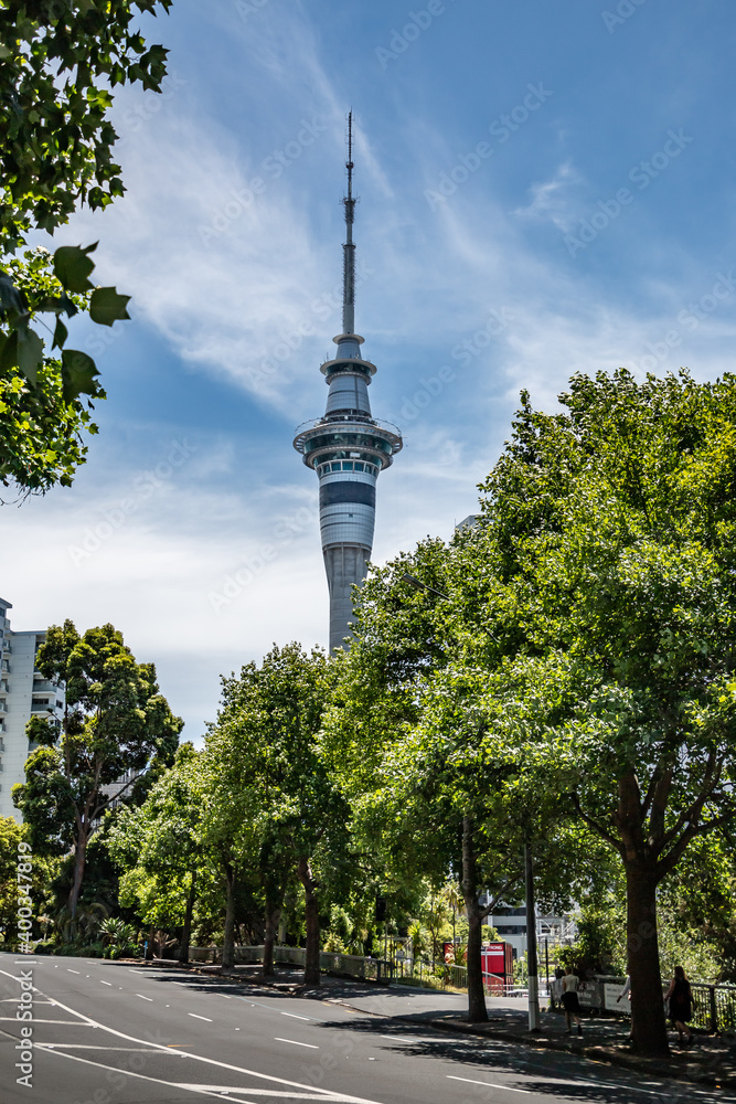 tv tower in auckland city
