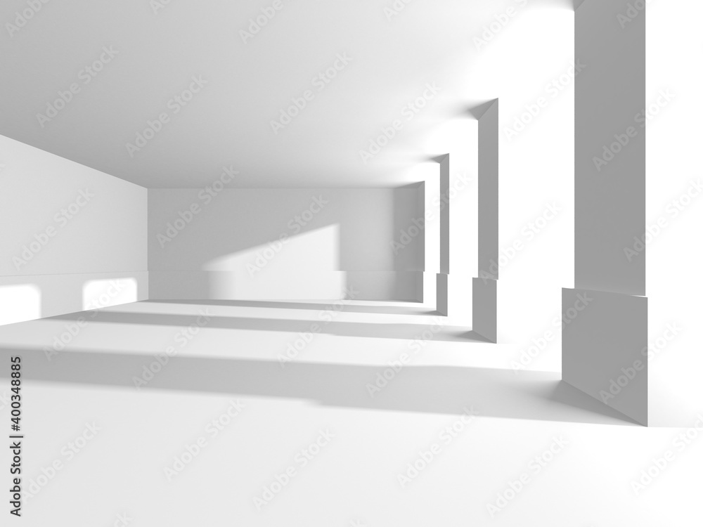 White Modern Background. Abstract Building Concept White Modern Background. Abstract Building Concept