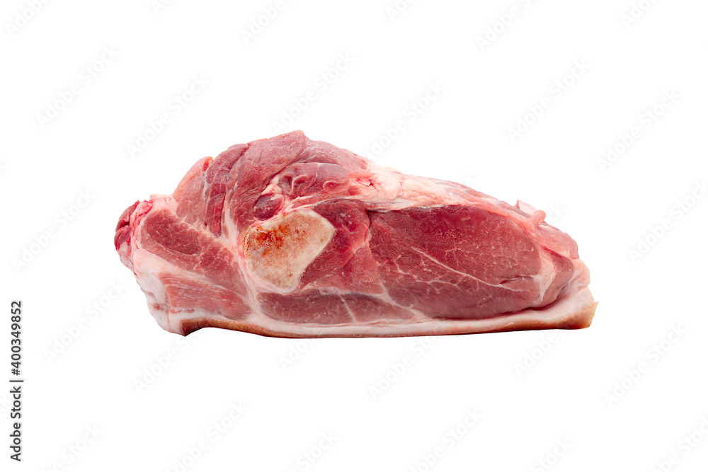 Piece of fresh pork meat