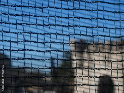 tower of a castle on a paintball playing field