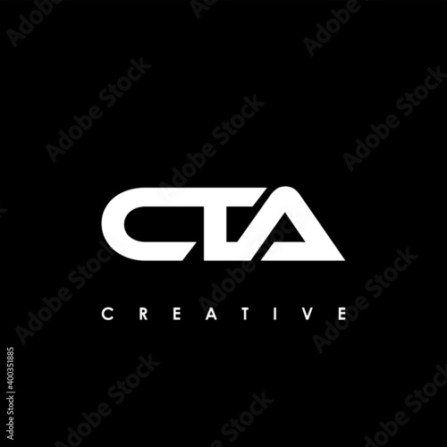 CTA Letter Initial Logo Design Template Vector Illustration